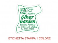 Etichette adesive per fioristi, fiorai e vivaisti (mm 35x30)  (cod.23G)